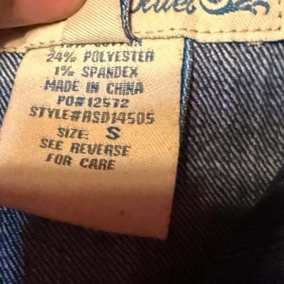 Paris Blues Women Small Blue Denim Trucker Vest Medium Wash Sleeveless Jacket - Picture 6 of 9